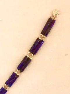 Bracciale in lapis e oro 14kt.