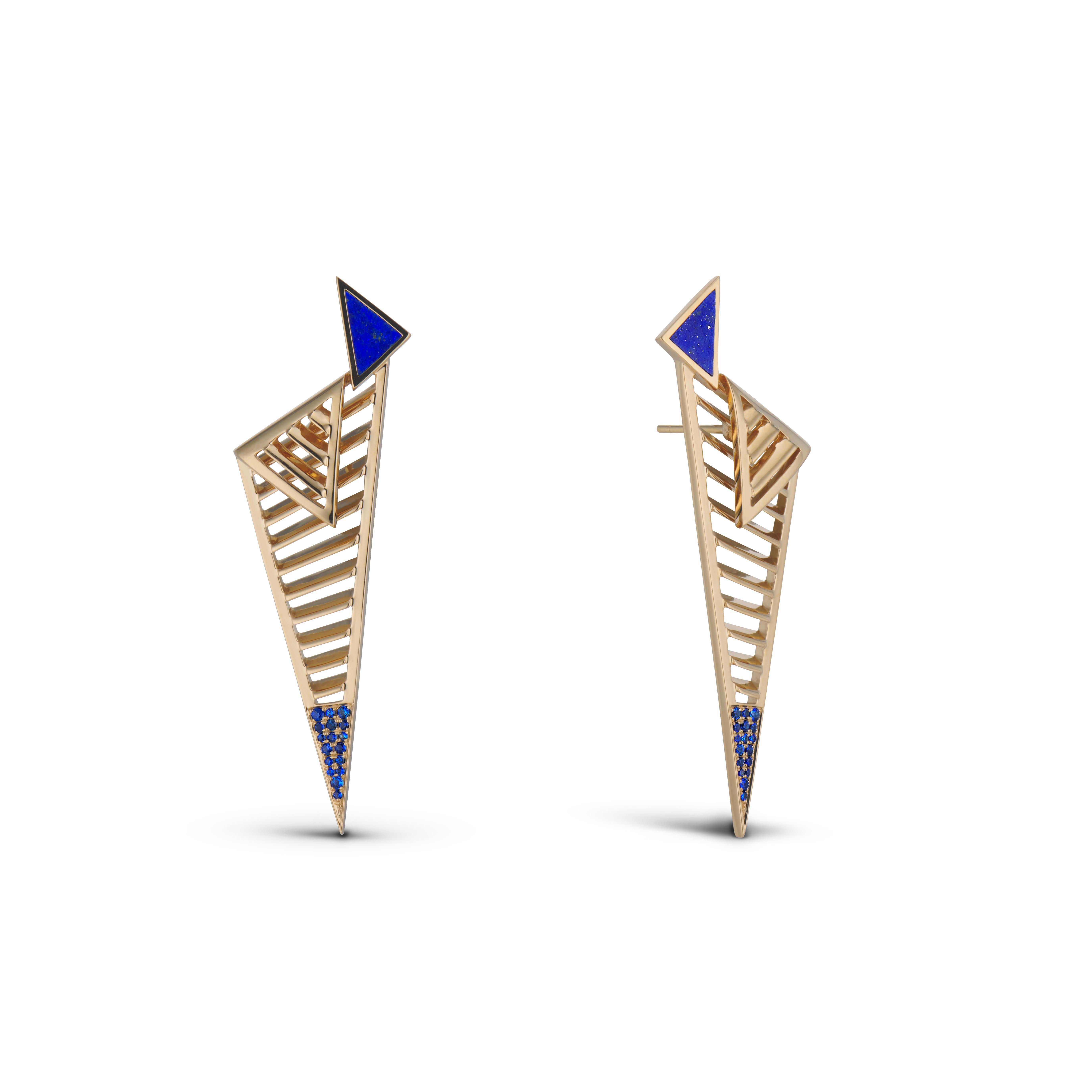 The FENESTRA ARC EDGE earring embodies the innate fierceness that resides within us all. Every architectural cut-out in these earrings beckons forth confidence and strength as we embark on each new day.

The ARC EDGE stands as a striking statement