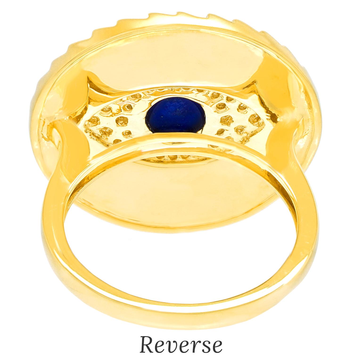 Lapis und Diamant Böses Auge Ring von Doves by Doron Paloma im Angebot 2