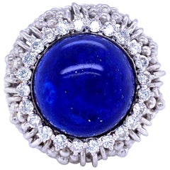 Lapis and Diamond Ring