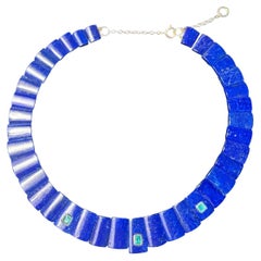 Lapis and Emerald Collar Necklace