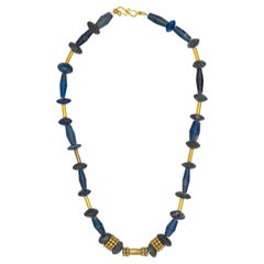 Collana Bactriana in Lapis e Oro