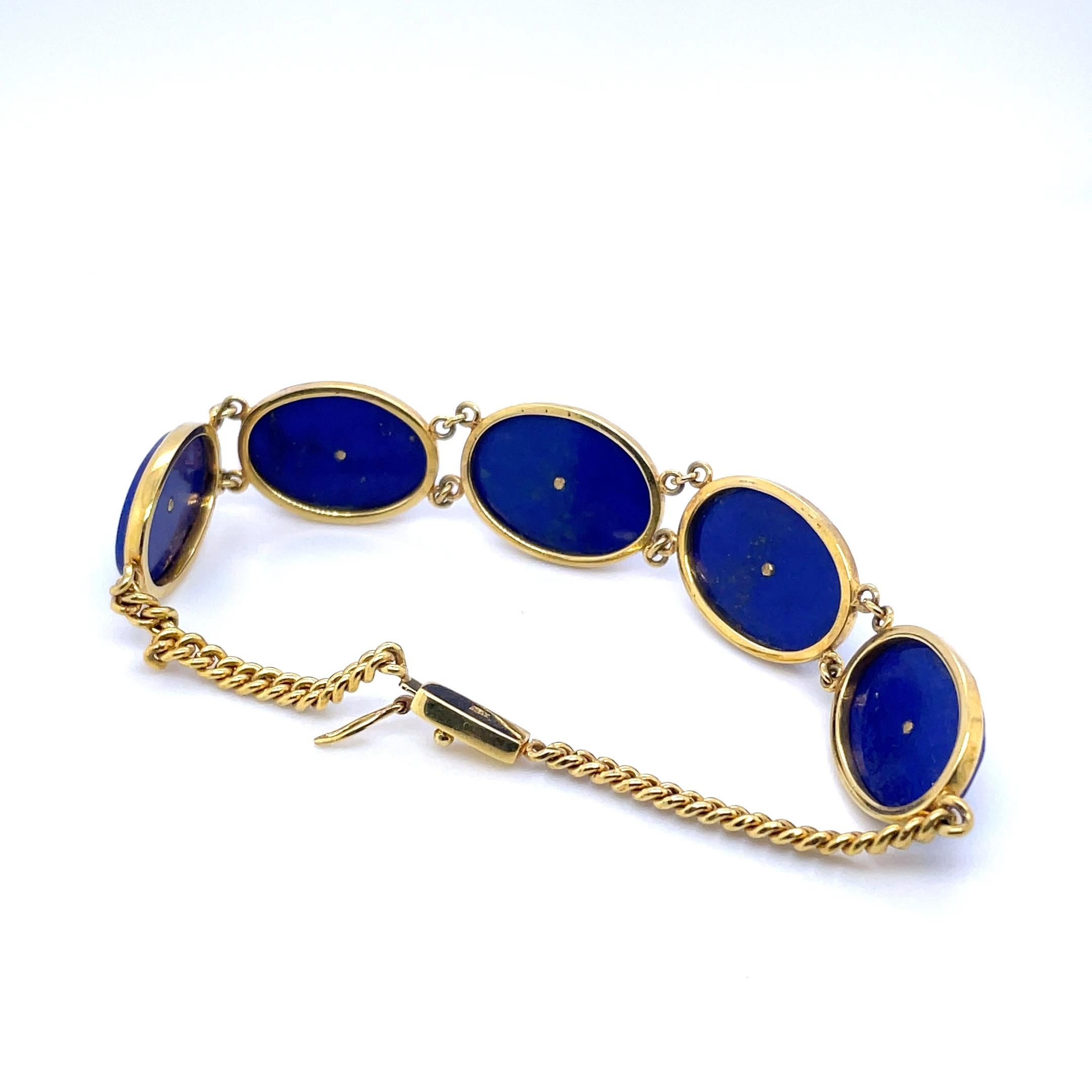Lapis Bracelet In New Condition For Sale In Hong Kong, HK