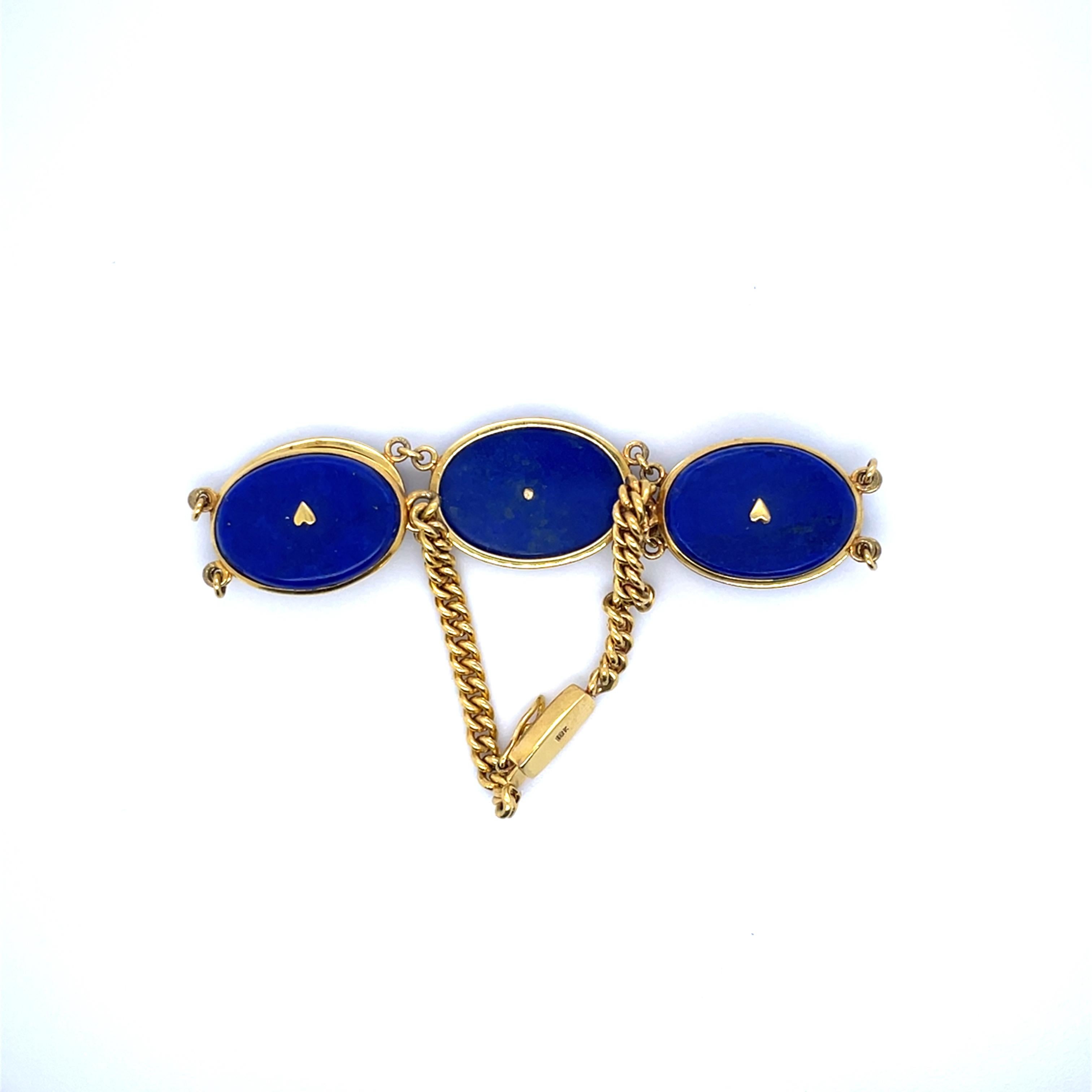 Women's or Men's Lapis Bracelet For Sale