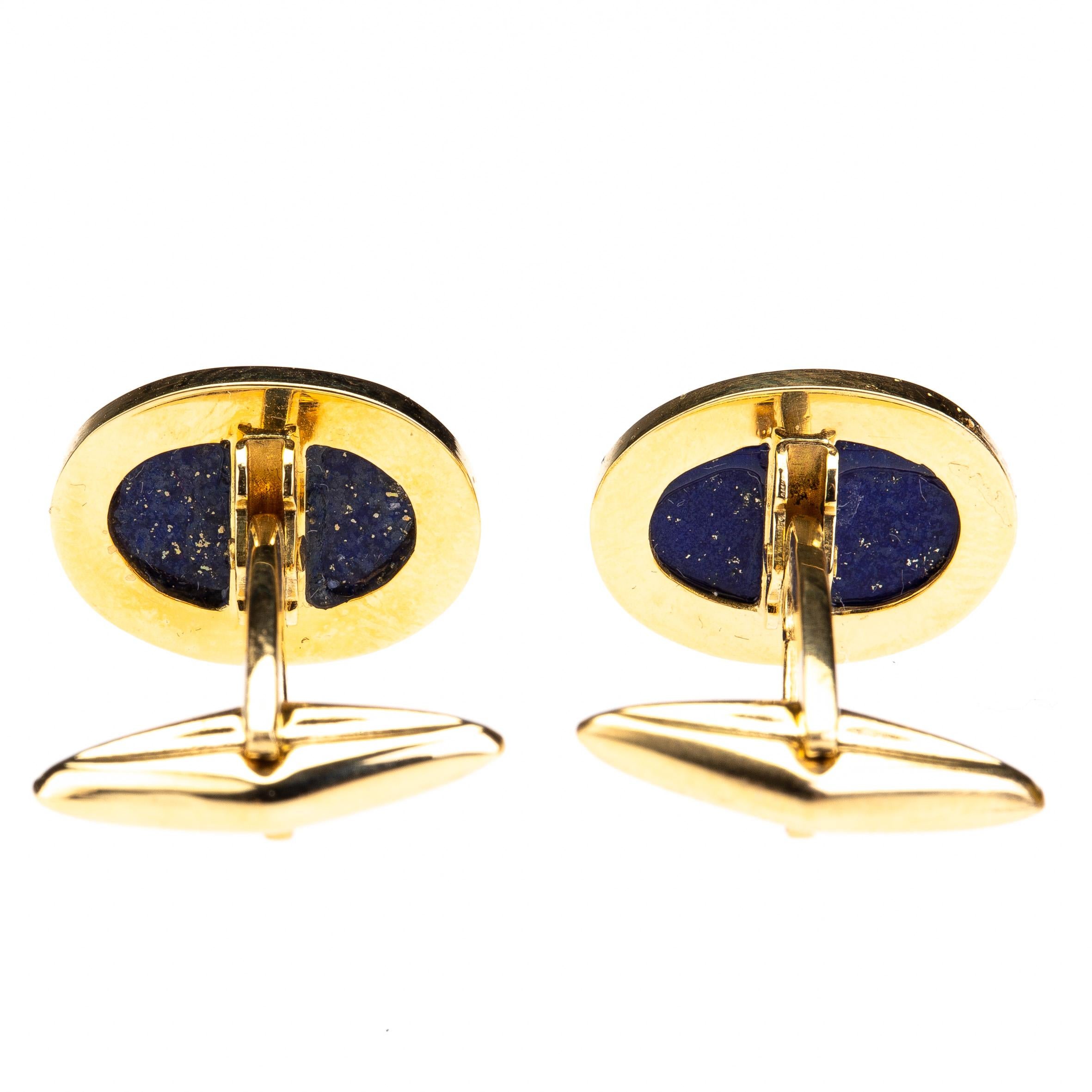 Lapis Cabochon 18 k Gold Cufflinks gr 8,90 unique pieces.

All Giulia Colussi jewelry is new and has never been previously owned or worn. Each item will arrive at your door beautifully gift wrapped in our boxes, put inside an elegant pouch or jewel