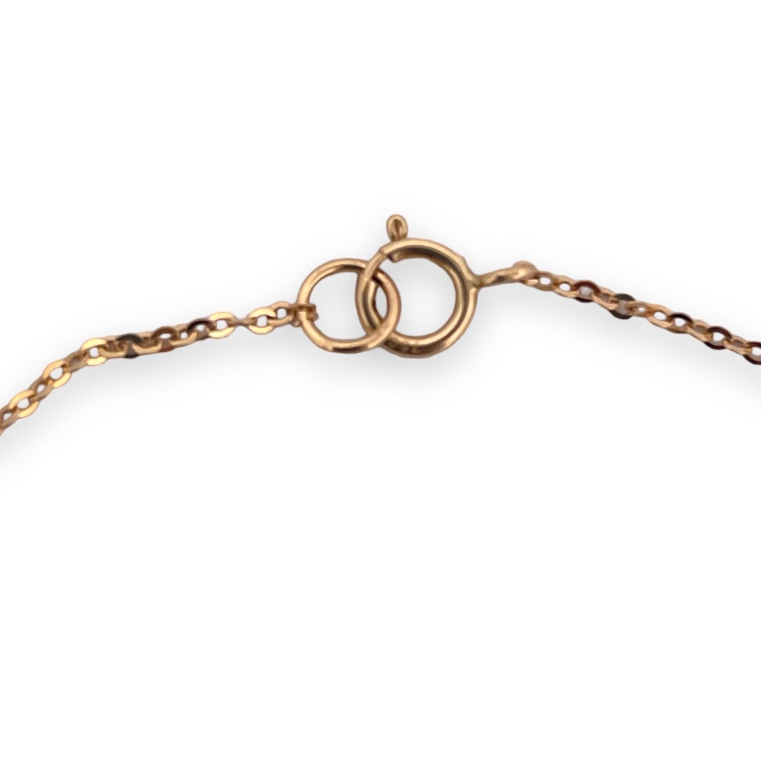 Moderne Bracelet Lapis Trèfle Diamant naturel Or 18K en vente