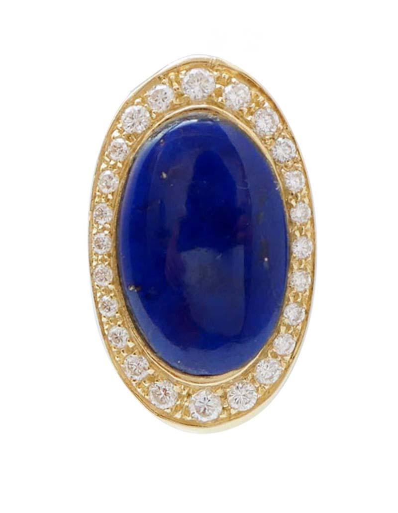 Incredibili orecchini con struttura in oro giallo 18 kt montati con un lapis centrale circondato da diamanti.
Questi orecchini sono stati realizzati totalmente a mano da maestri orafi italiani e sono in perfette condizioni.
Diamanti 1,50 ct
Lapis
