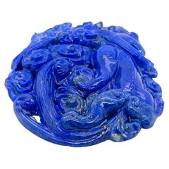 Pendentif dragon en lapis Cts 57,83