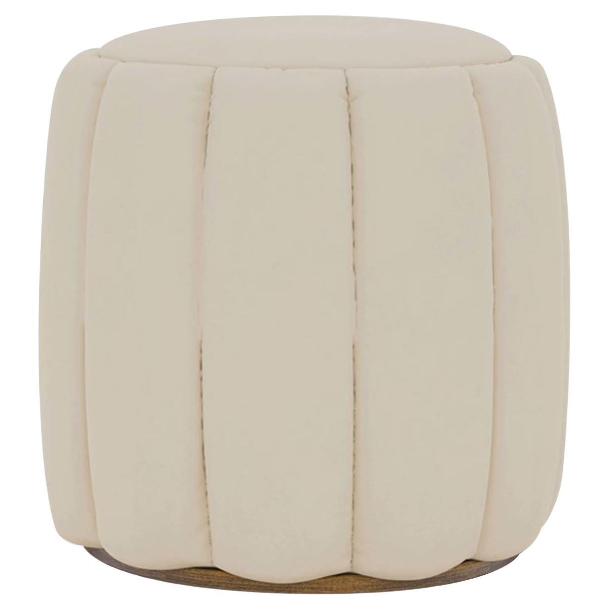 Lapis Eco Leather Pouf  FB Collection For Sale