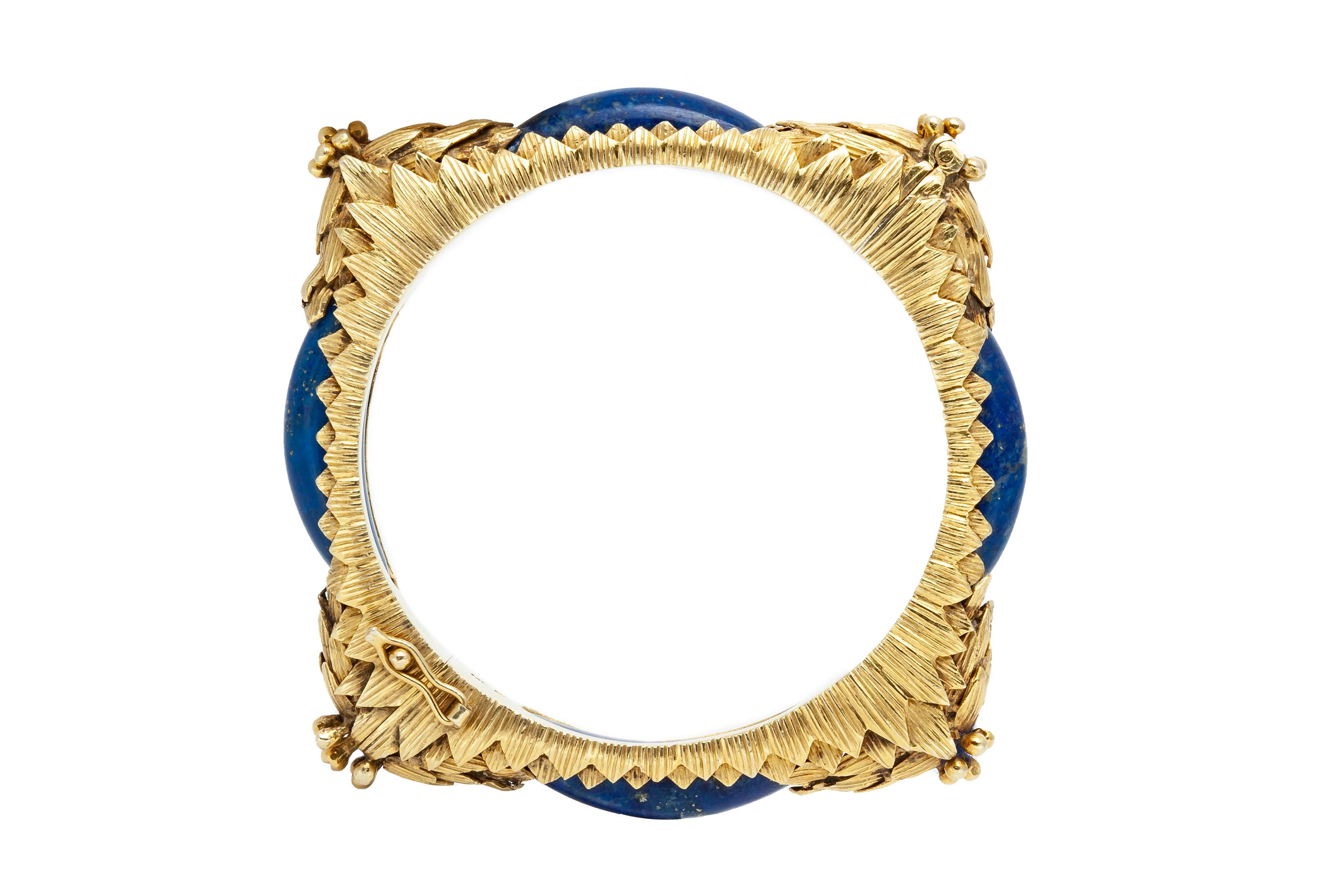 Lapis-Gold-Armband im Zustand „Gut“ im Angebot in New York, NY