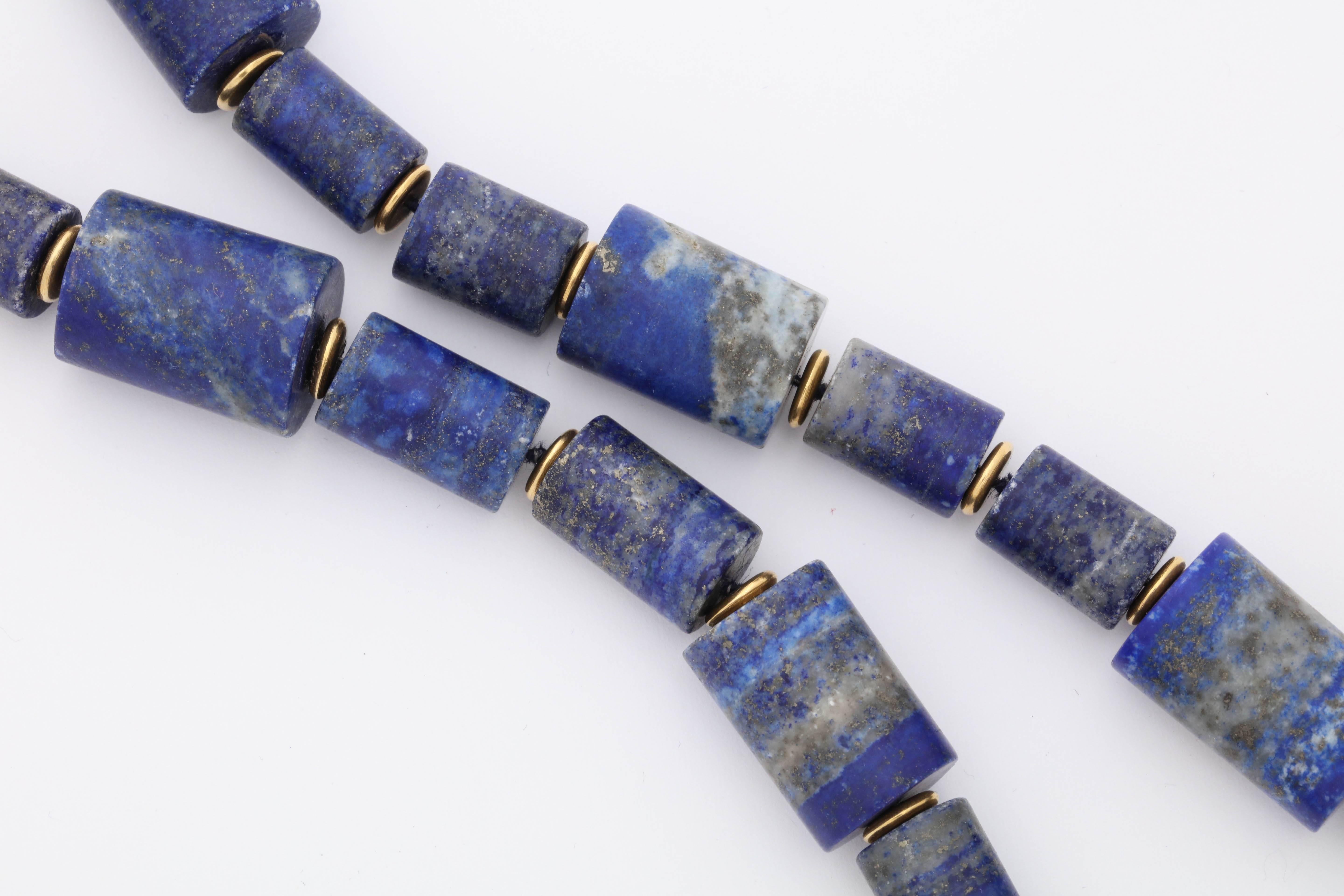 Lapis Gold Long Chain For Sale 2