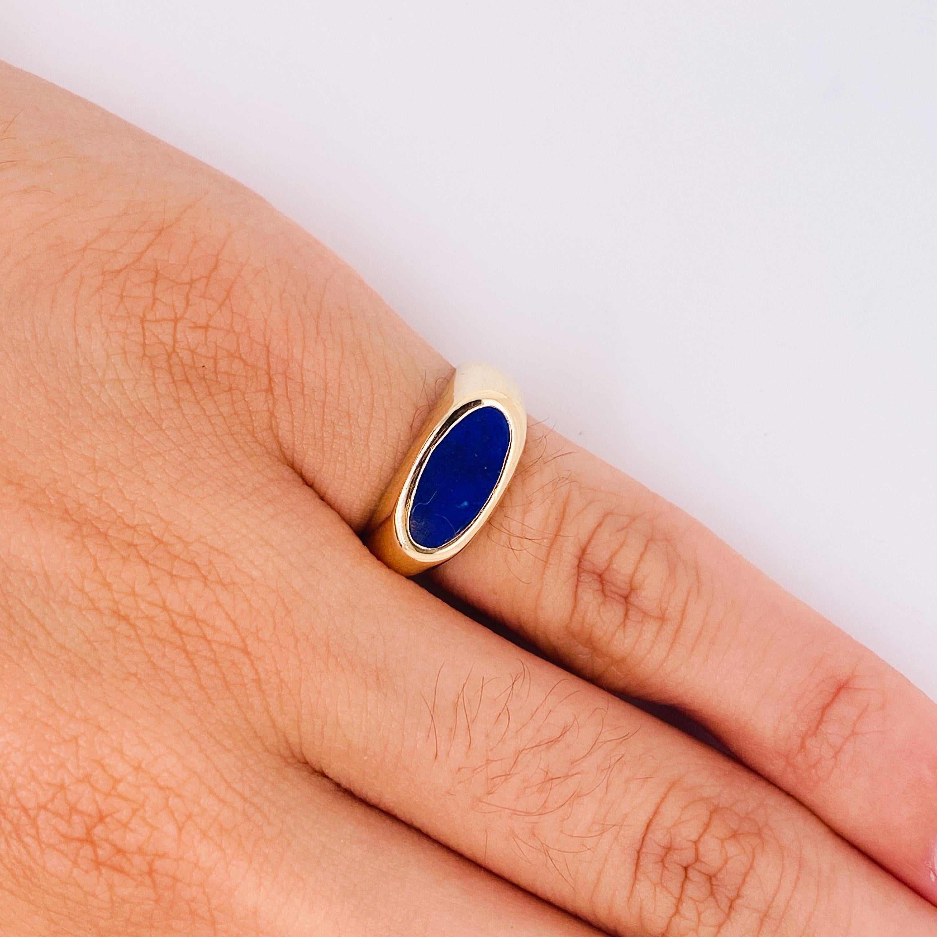Lapis lazuli pinky ring deals