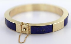 Lapis Lazuli, 14k Yellow Gold Bracelet