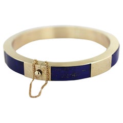Lapis Lazuli, 14k Yellow Gold Bracelet