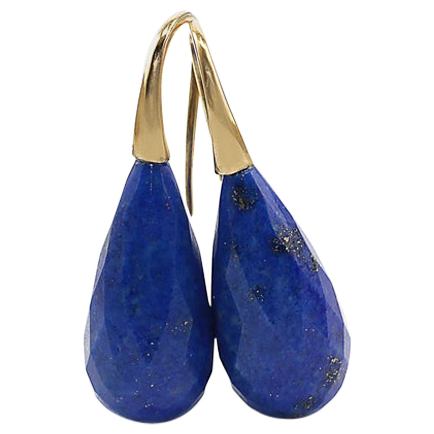Lapis Lazuli 18 Karat Gold Earrings