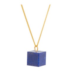 Lapis Lazuli and 9 Karat Gold Necklace