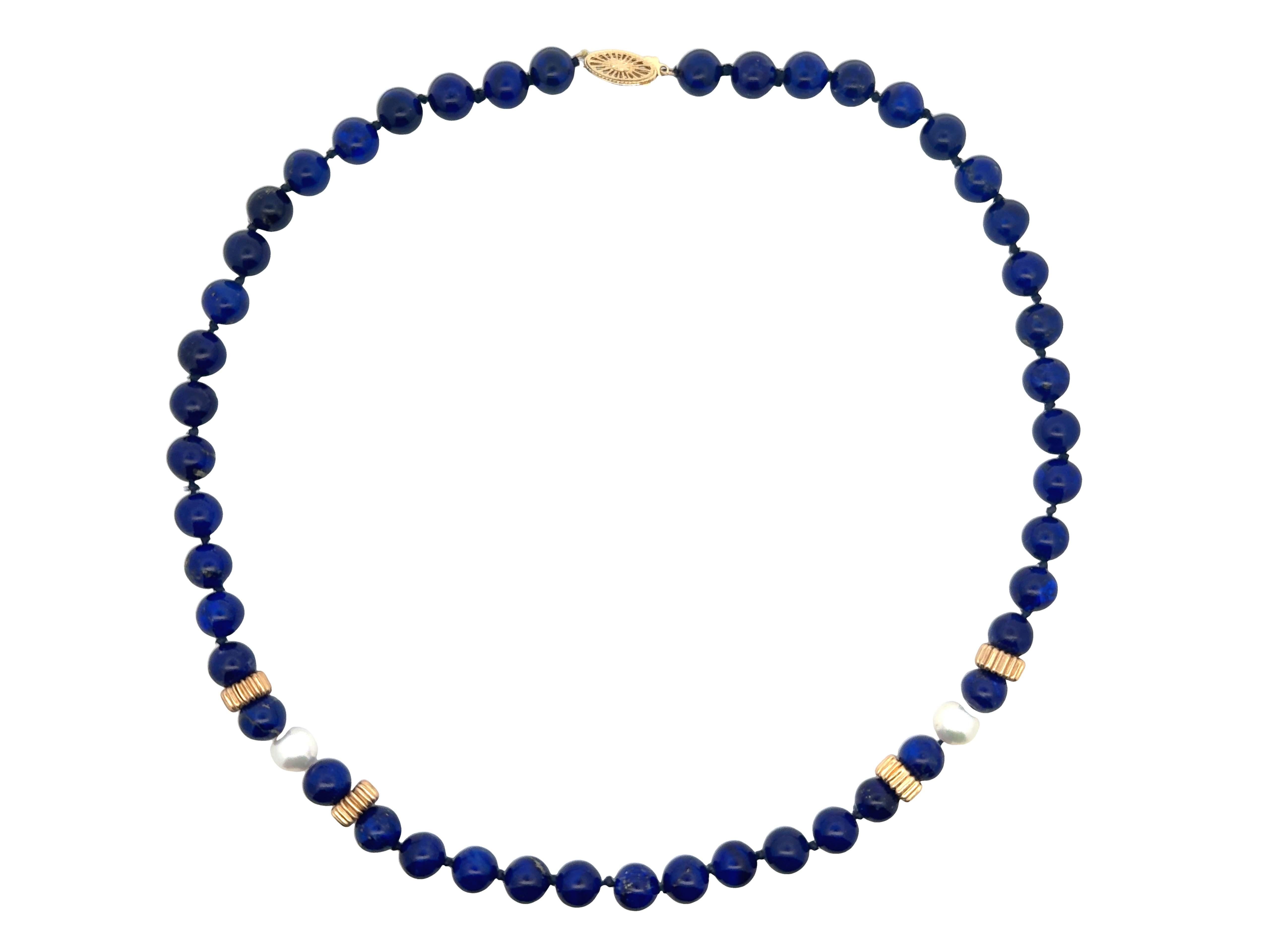 collana lapislazzuli e oro