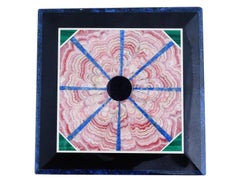 Lapis Lazuli And Semi Precious Stone Intarsia Box