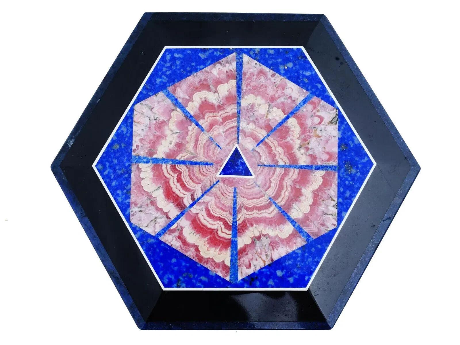 Lapis Lazuli And Semi Precious Stone Intarsia Box For Sale 1