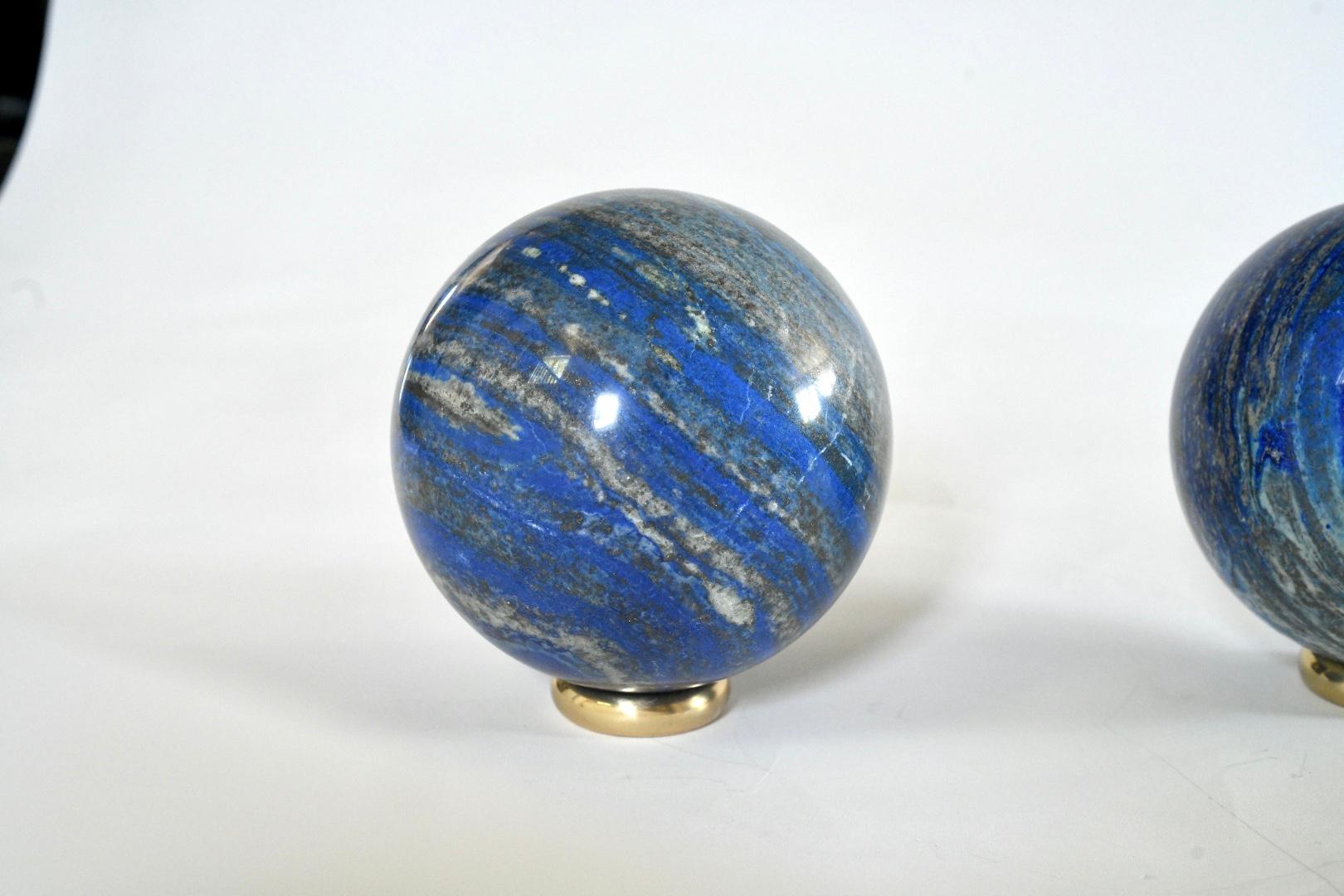 Lapis Lazuli Balls In Excellent Condition For Sale In New York, NY