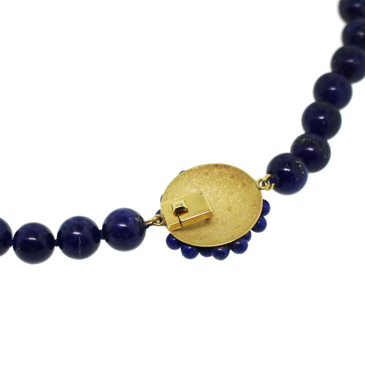 Women's Lapis Lazuli Bead Necklace