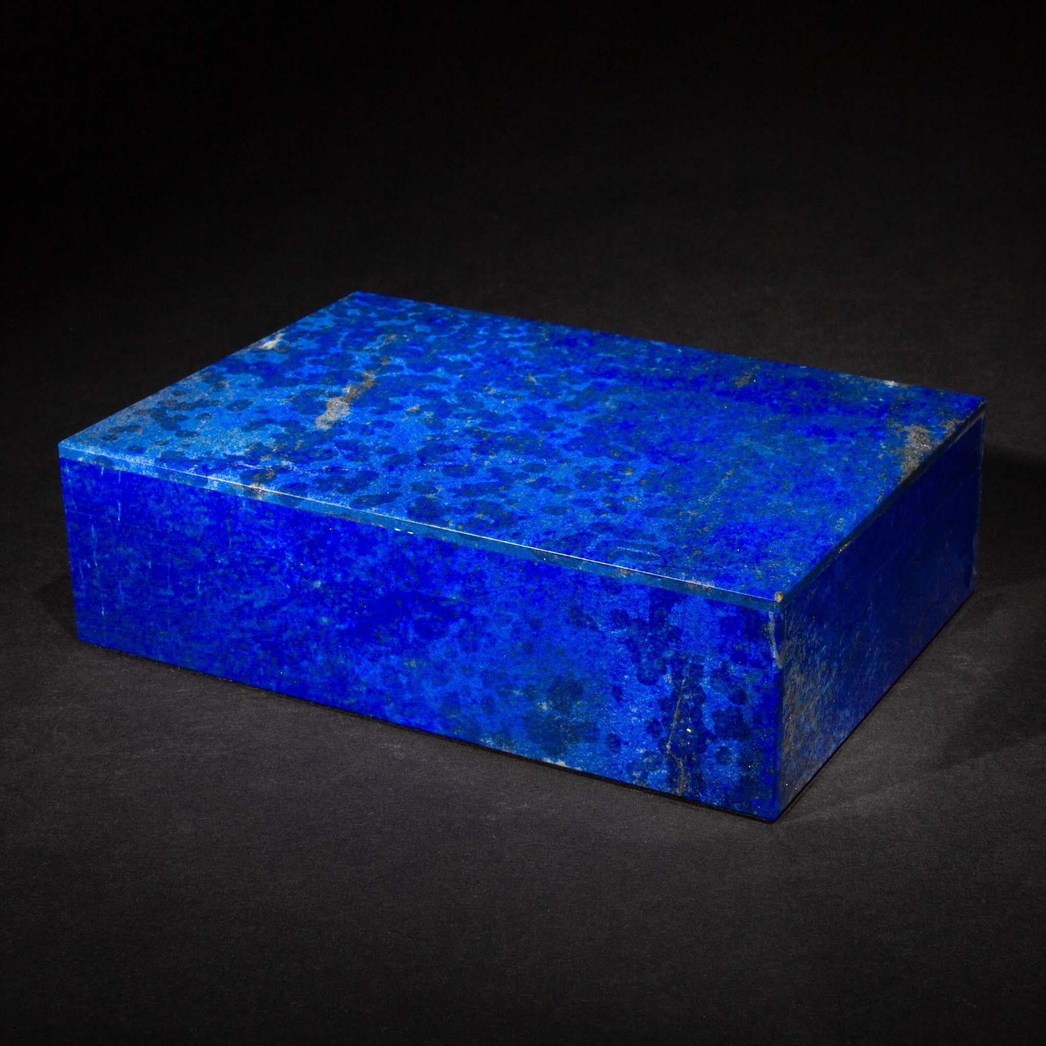 XXIe siècle et contemporain Boîte à charnières en lapis-lazuli, 6