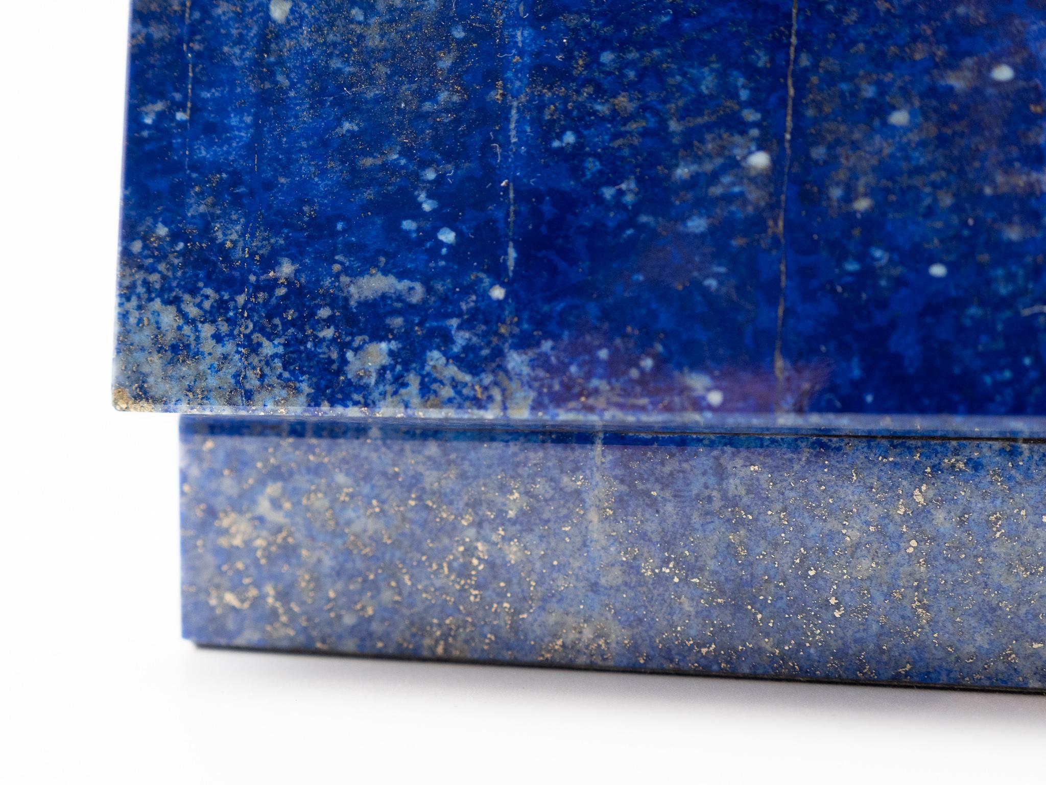Lapis Lazuli Box with Hinged Lid 2