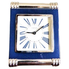 Lapis Lazuli Cartier Travel Clock by Cartier