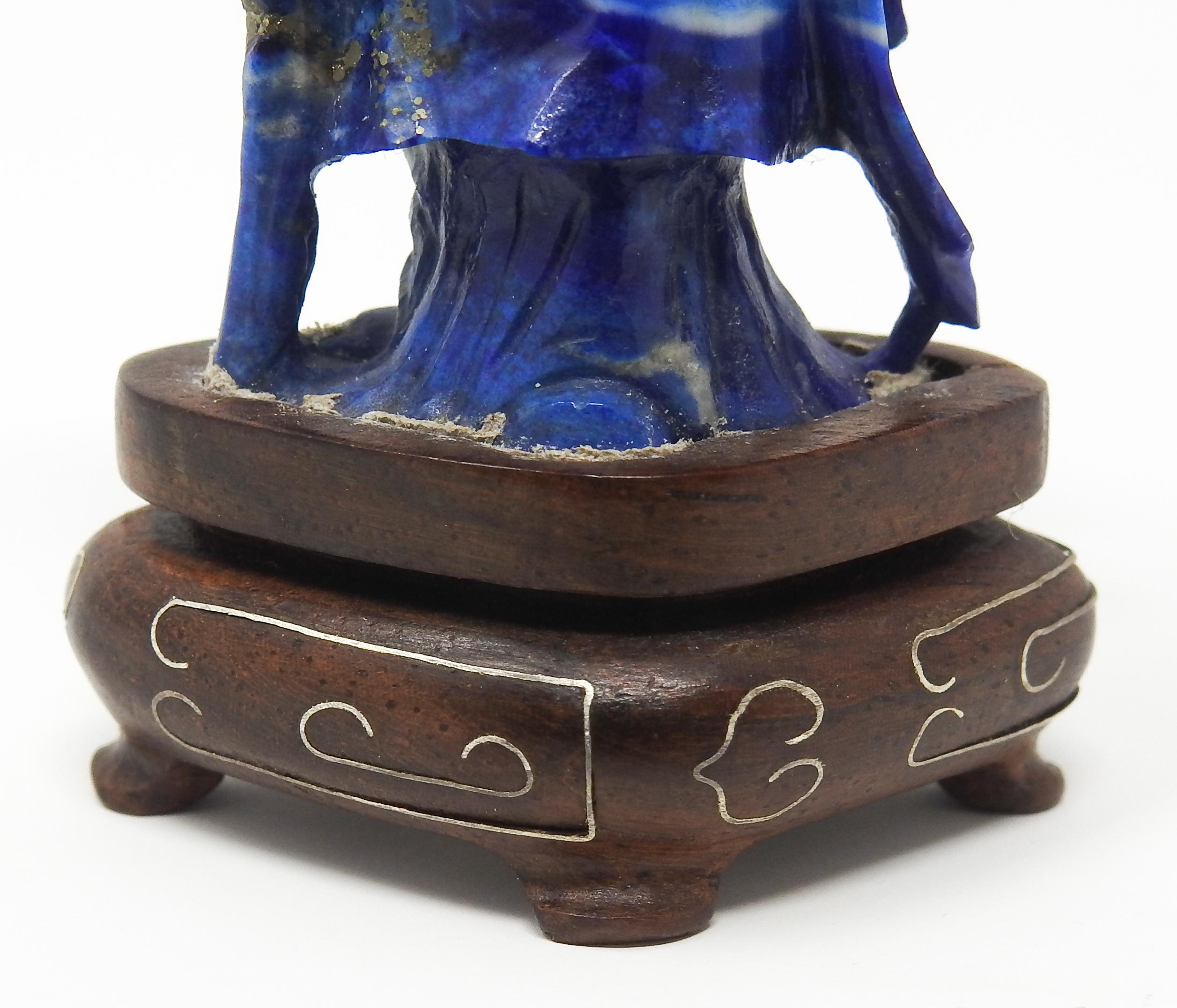 Lapis Lazuli Chinese Shou Lao Figure For Sale 6