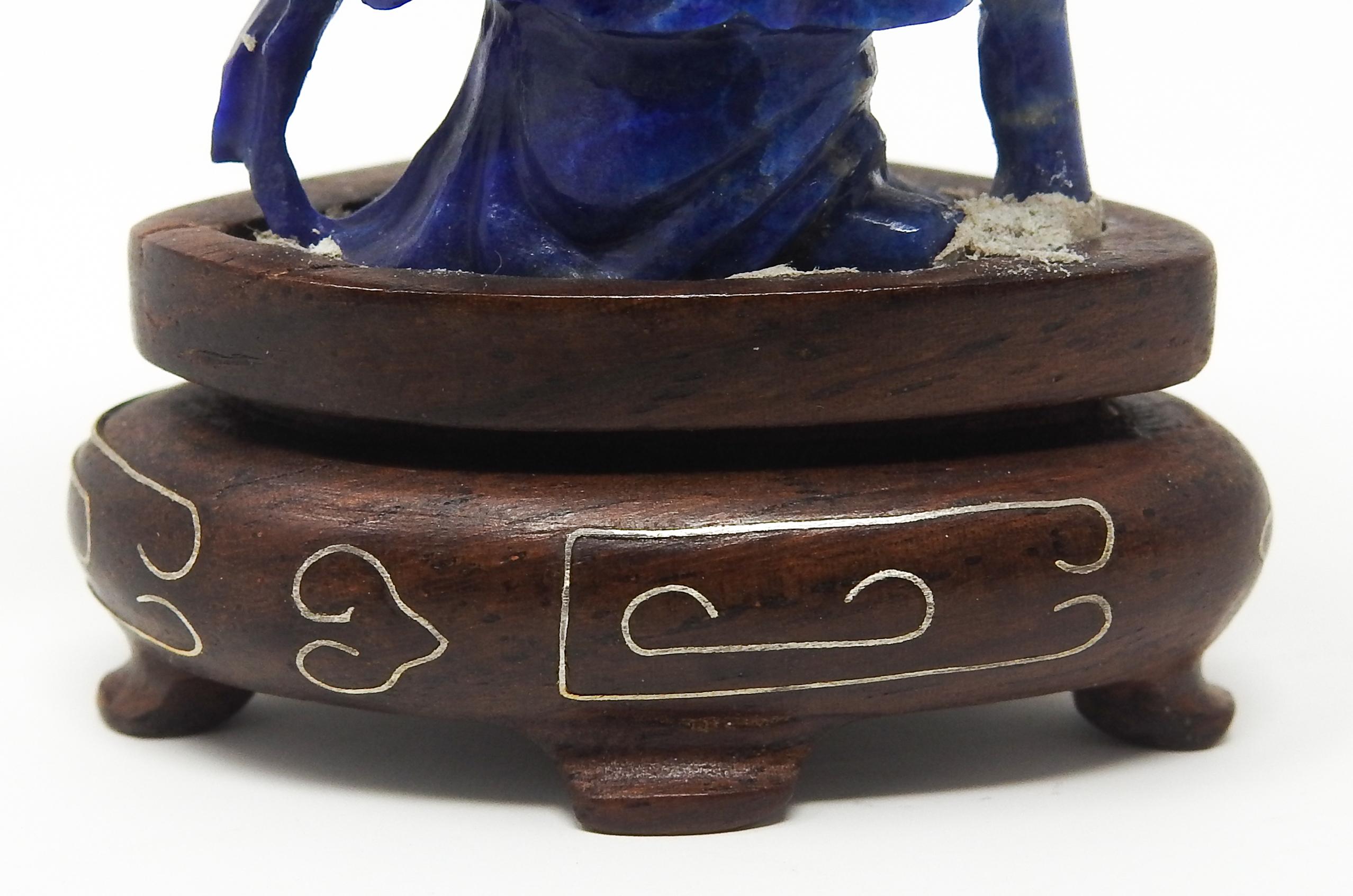 Lapis Lazuli Chinese Shou Lao Figure For Sale 7