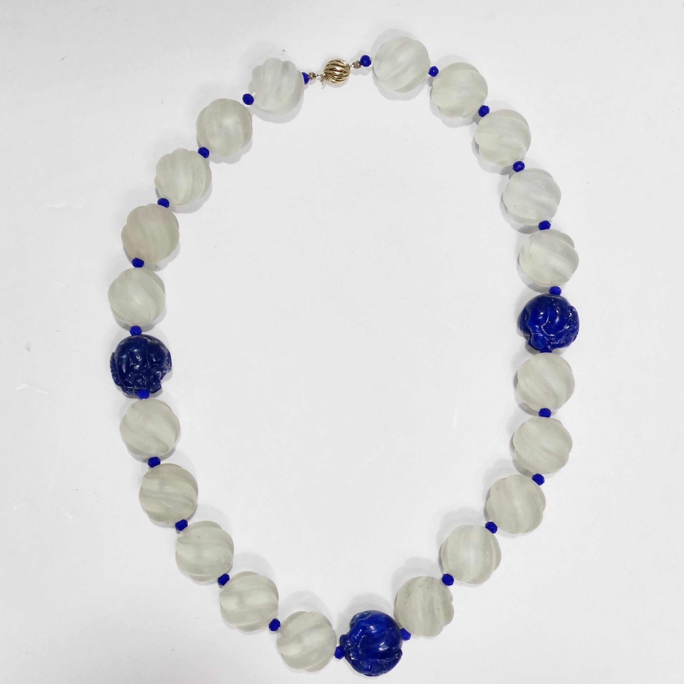 Introducing the Lapis Lazuli Crystal 14K Gold Beaded Necklace – a breathtaking piece that seamlessly marries the timeless allure of lapis lazuli with the luxury of 14K gold. Lapis lazuli, with its deep and vibrant blue hue, has been cherished for