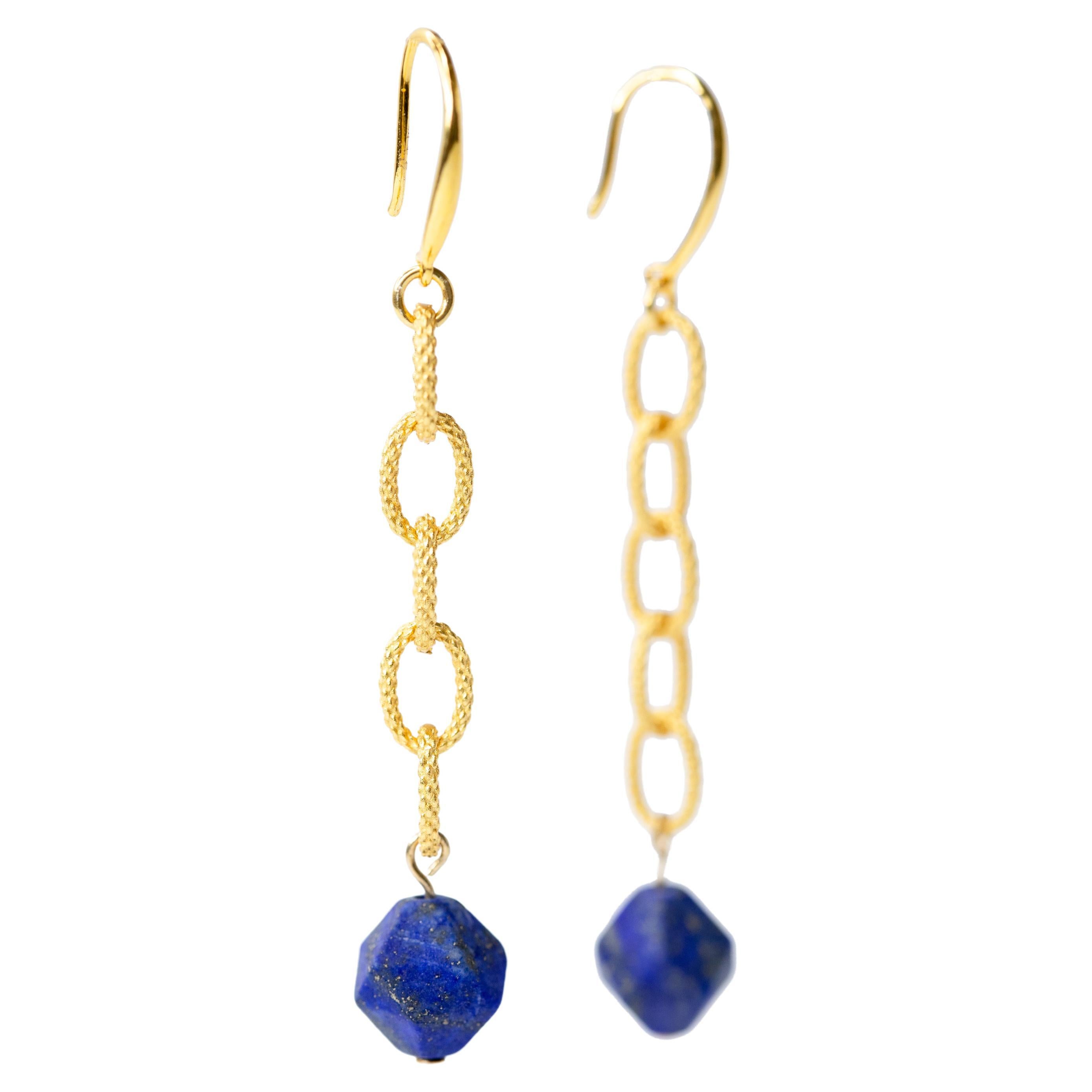 Lapis Lazuli Earring - Blue Madrid Earrings by Bombyx House