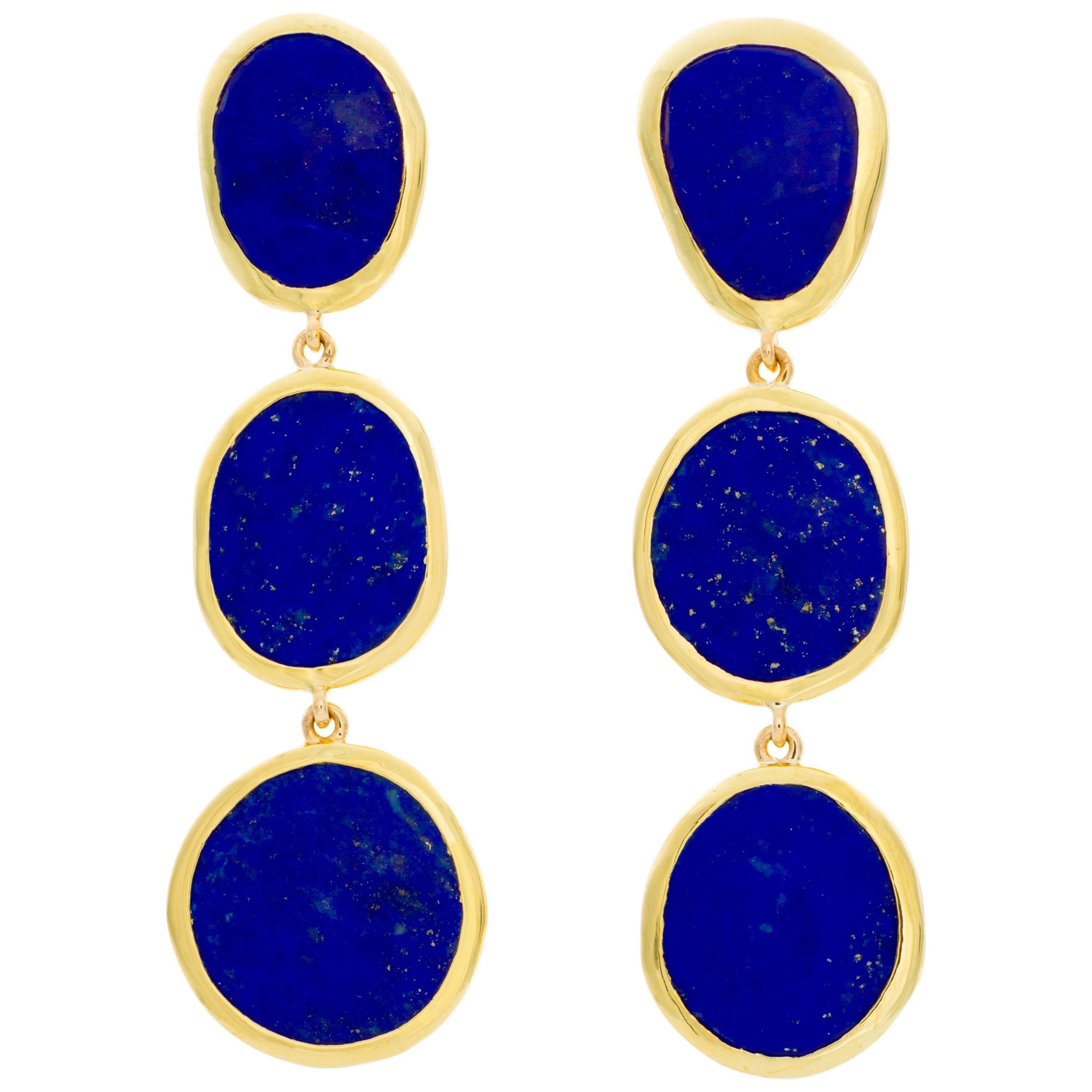 Boucles d
oreilles - Lapis-lazuli