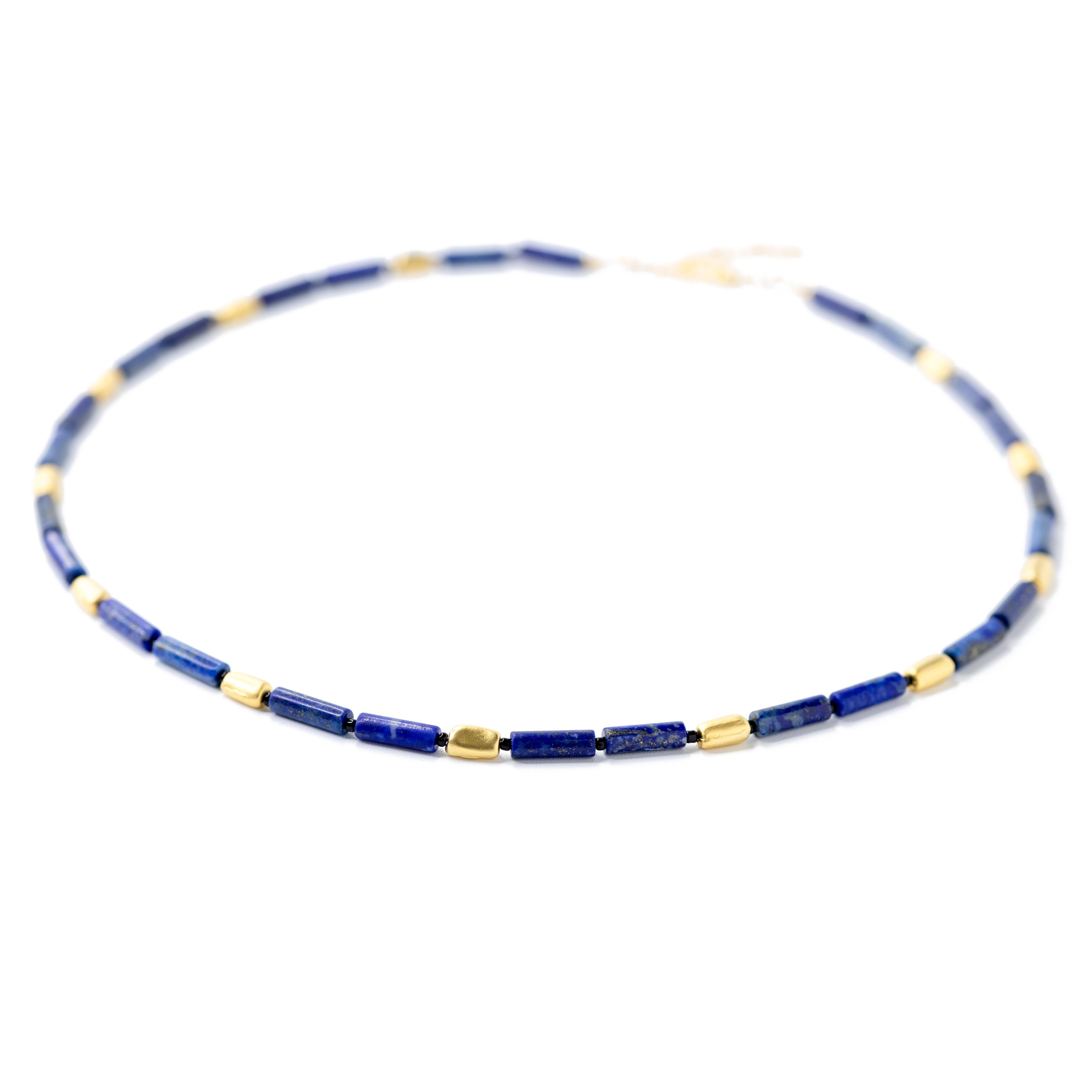Women's Lapis Lazuli Blue Madrid Matinee Necklace - by Bombyx House For Sale