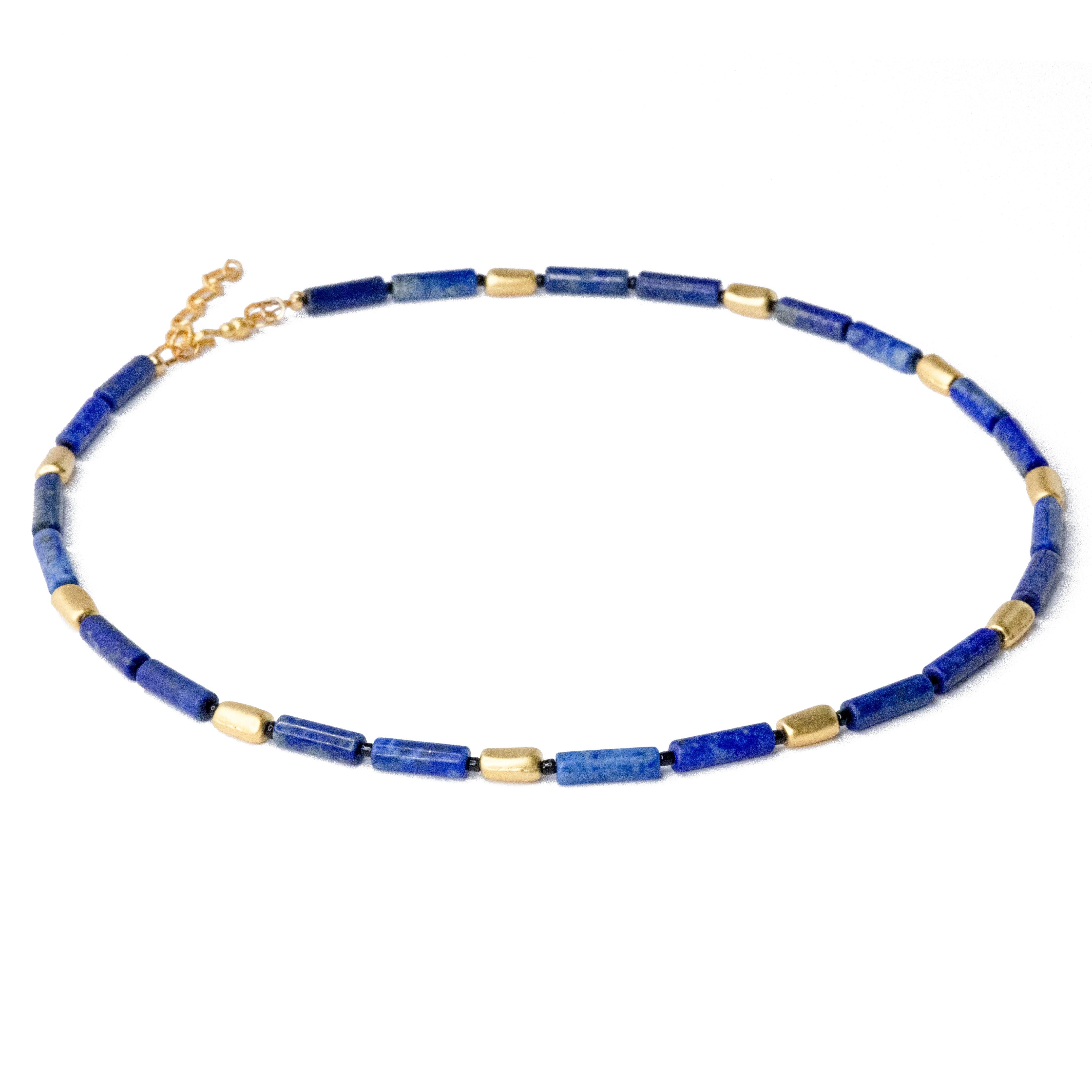 Lapis Lazuli Blue Madrid Princess Necklace - by Bombyx House In New Condition For Sale In Westport, CT