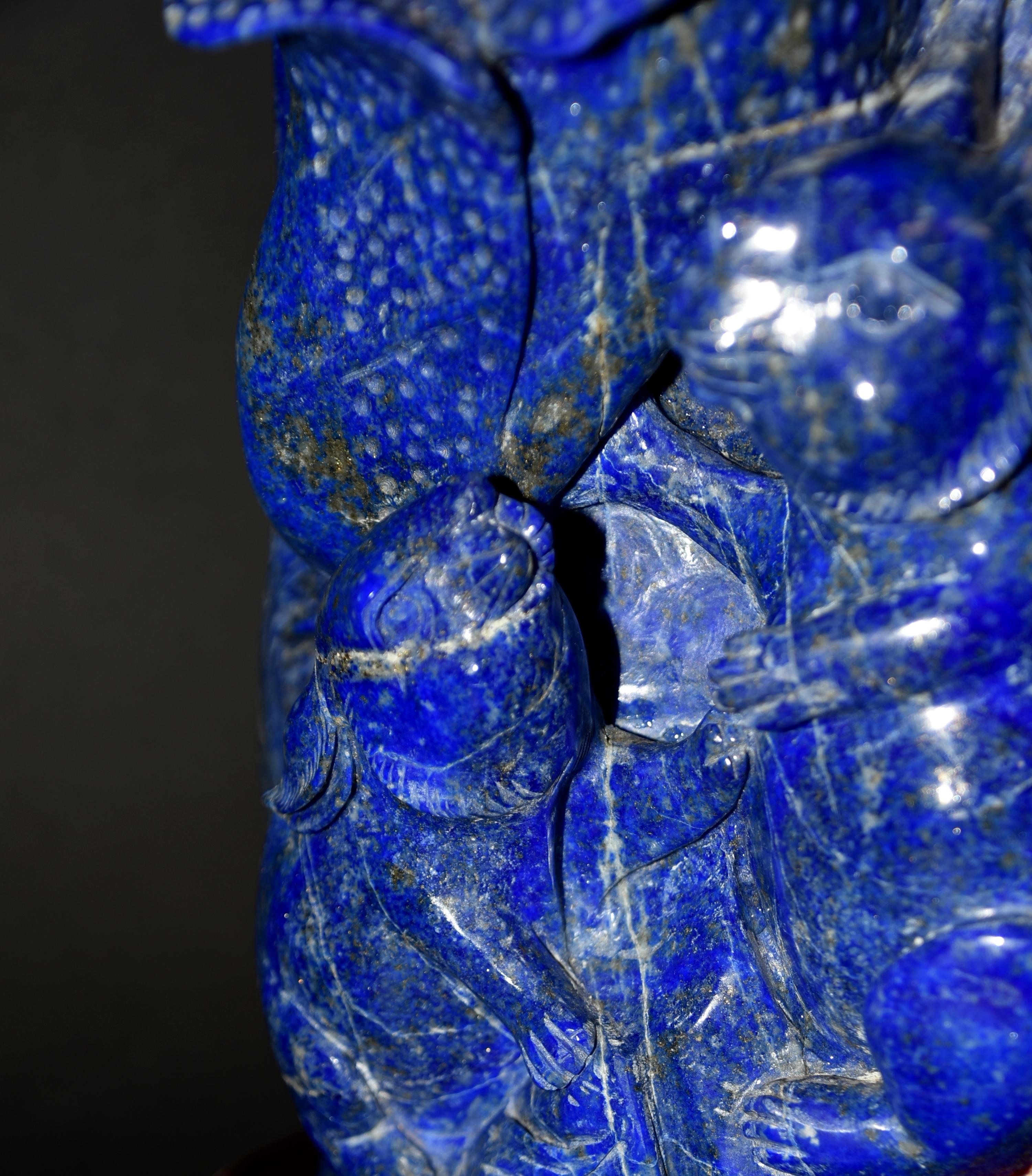 Lapis Lazuli Good Fortune Kaninchen 7,25 Lb im Zustand „Gut“ im Angebot in Somis, CA