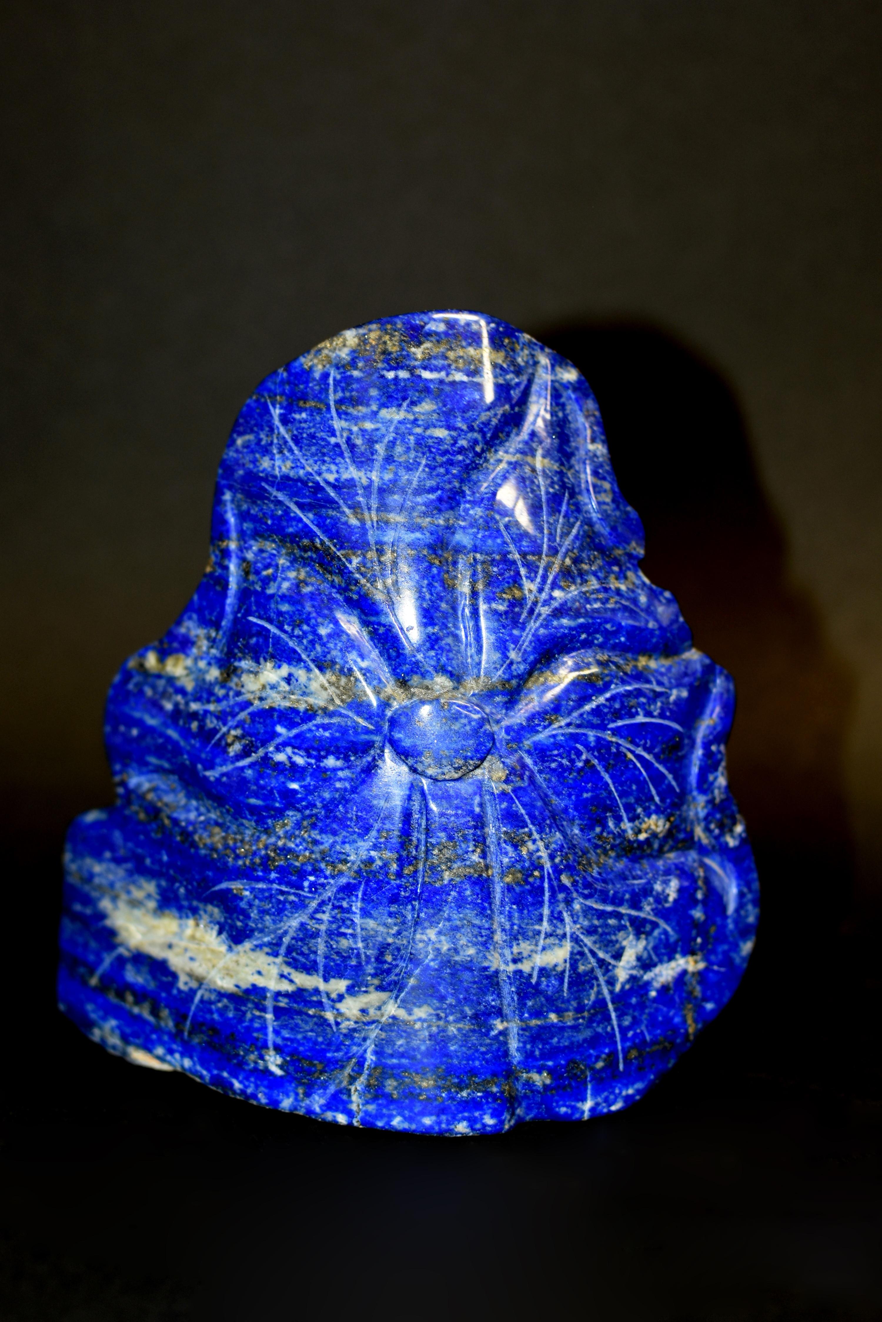 Lapis Lazuli Happy Buddha Statue For Sale 4