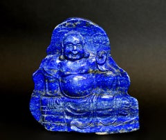 Lapis Lazuli Happy Buddha Statue