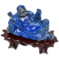 Lapis Lazuli Happy Buddha Statue
