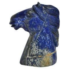 Antique Lapis Lazuli Horse Knight