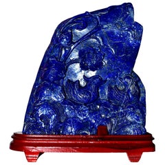 Lapis Lazuli Love Birds Sculpture, 6.2 Lb, Finest Grade