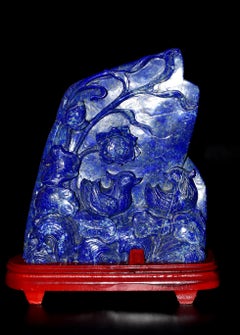 Lapis Lazuli Love Birds Sculpture, 6.2 Lb, Finest Grade