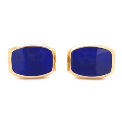 Lapis Lazuli Kurt Wayne Boutons de manchette en or pour hommes Bijouterie fine du patrimoine