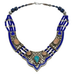 Mehrreihige Lapislazuli-Halskette aus der Türkei