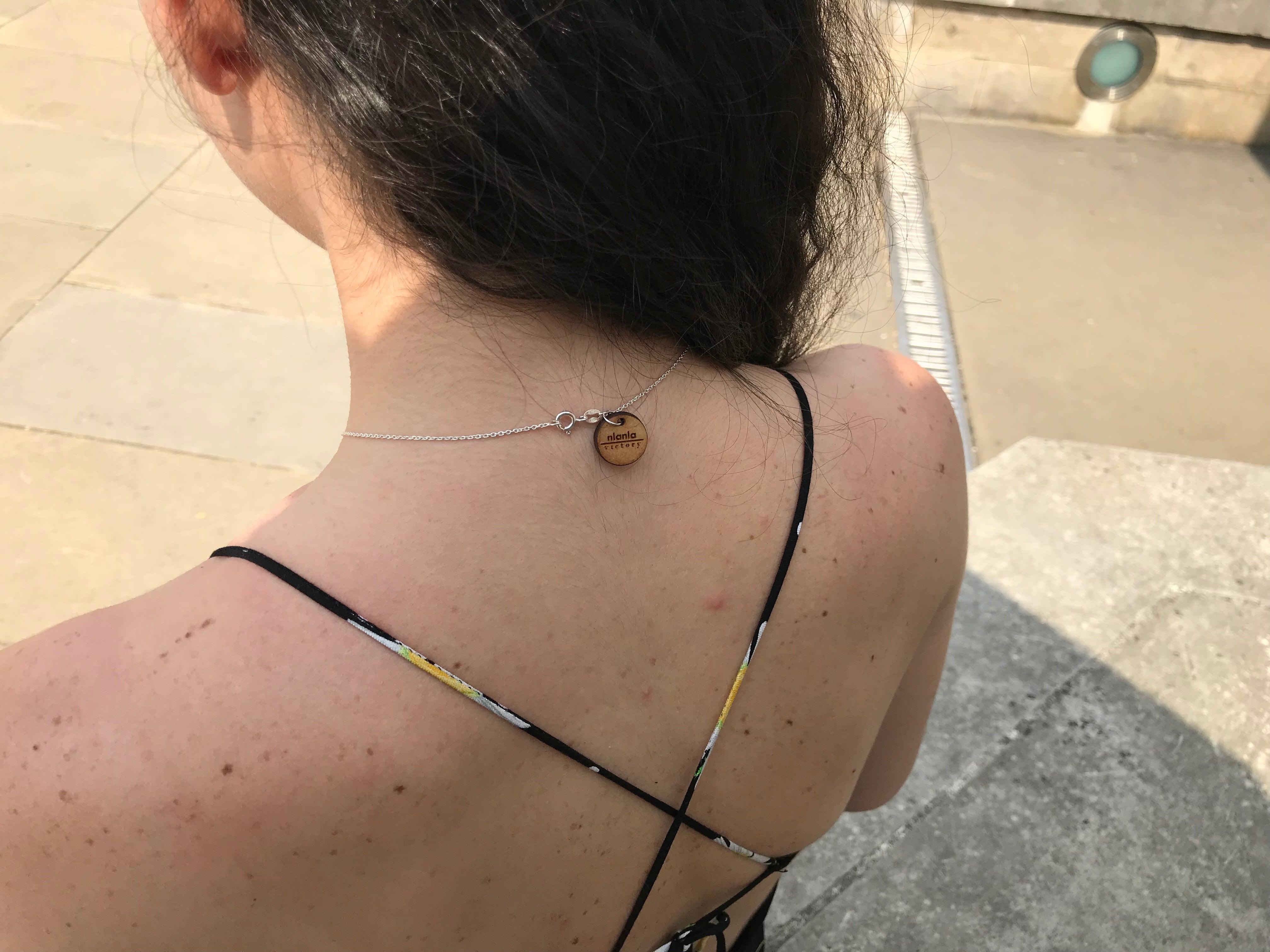 Perlina Collana in Lapislazzuli, Collana in Lapislazzuli in argento sterling  da nlanlaVictory in vendita