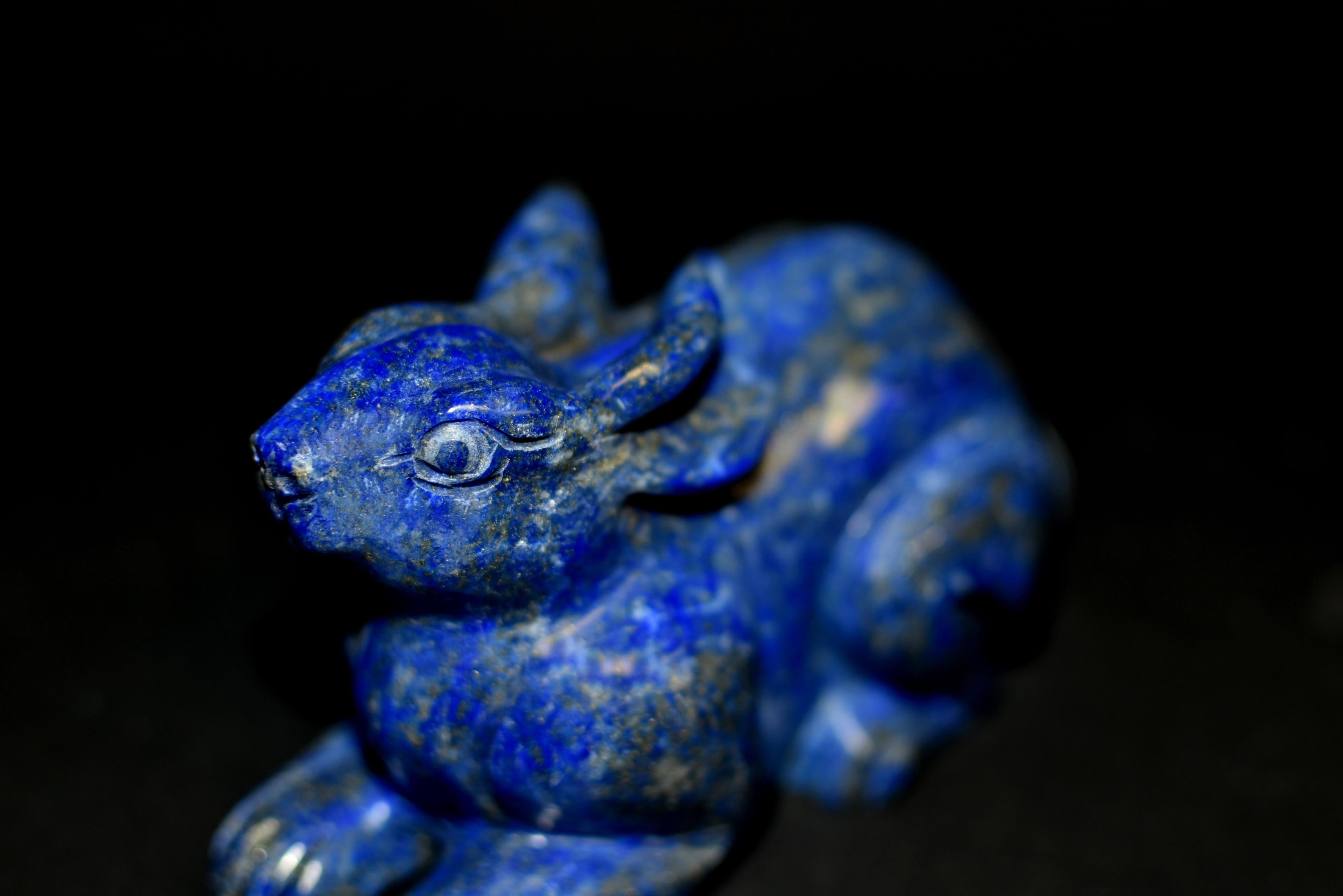Lapis Lazuli Rabbit Paperweight For Sale 3