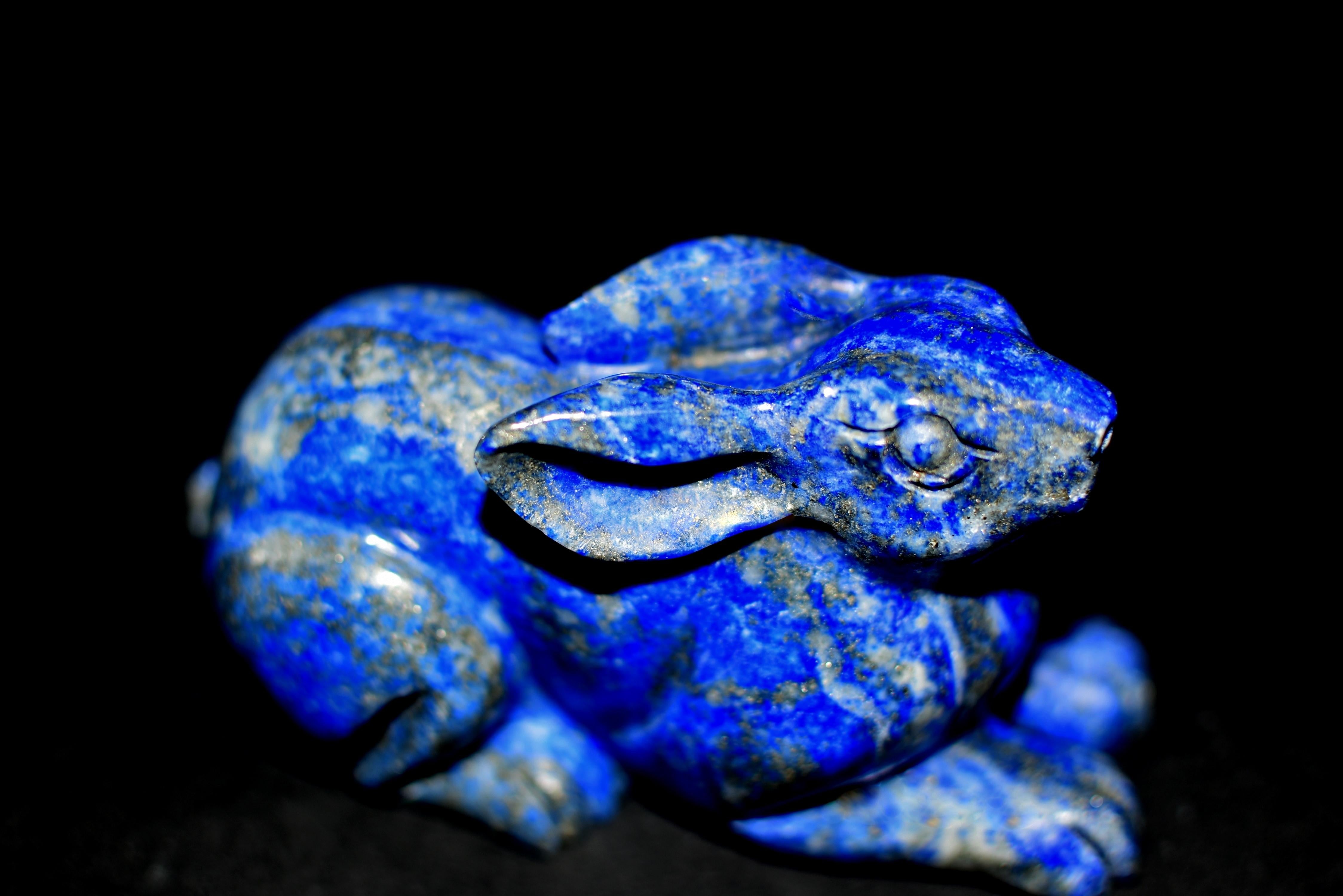 Lapis Lazuli Rabbit Paperweight For Sale 5