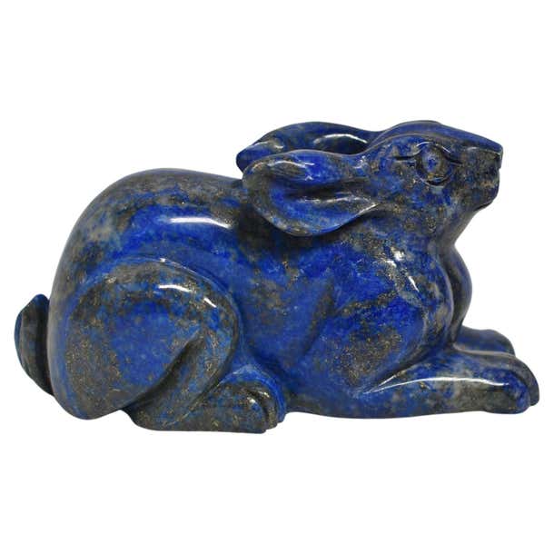 Lapis Lazuli Rabbit Paperweight For Sale at 1stDibs
