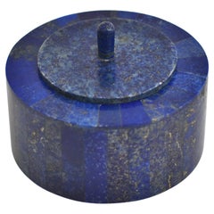 Caja redonda lapislázuli
