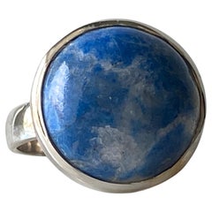 Lapis lazuli silver ring, Lazurite ring